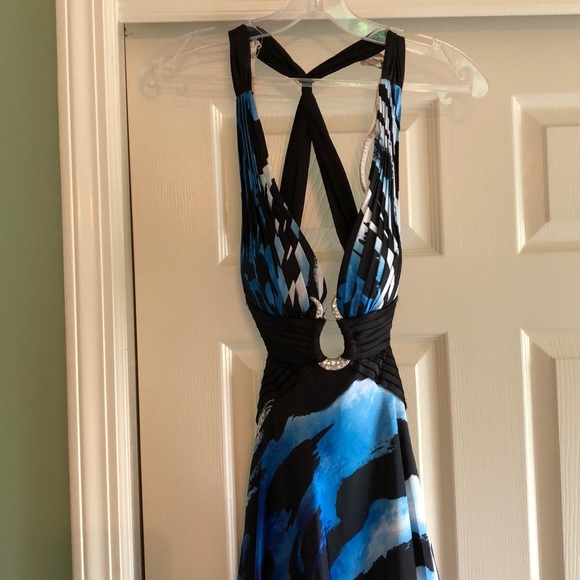 Cache Halter low back gown - Picture 1 of 8